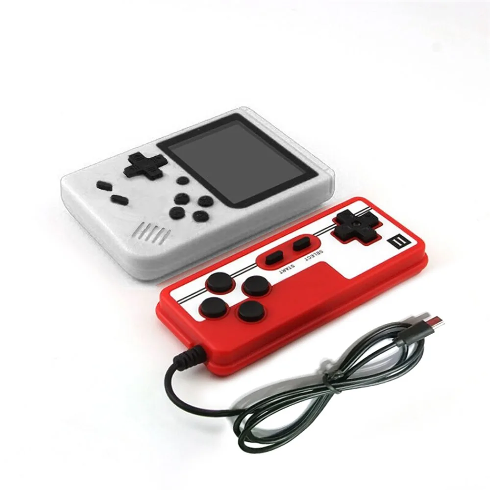 800 Retro Console Double Handheld Game Player Battery 3.0 Inch LCD Built-in 400 Video Games Gift for Kids Classic Videoconsolas 