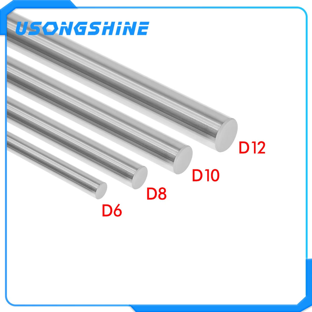 D10 мм оптическая ось 200 300 330 350 400 500 мм Гладкие стержни 10 мм линейный вал рельс 3d части принтера хромированная направляющая часть
