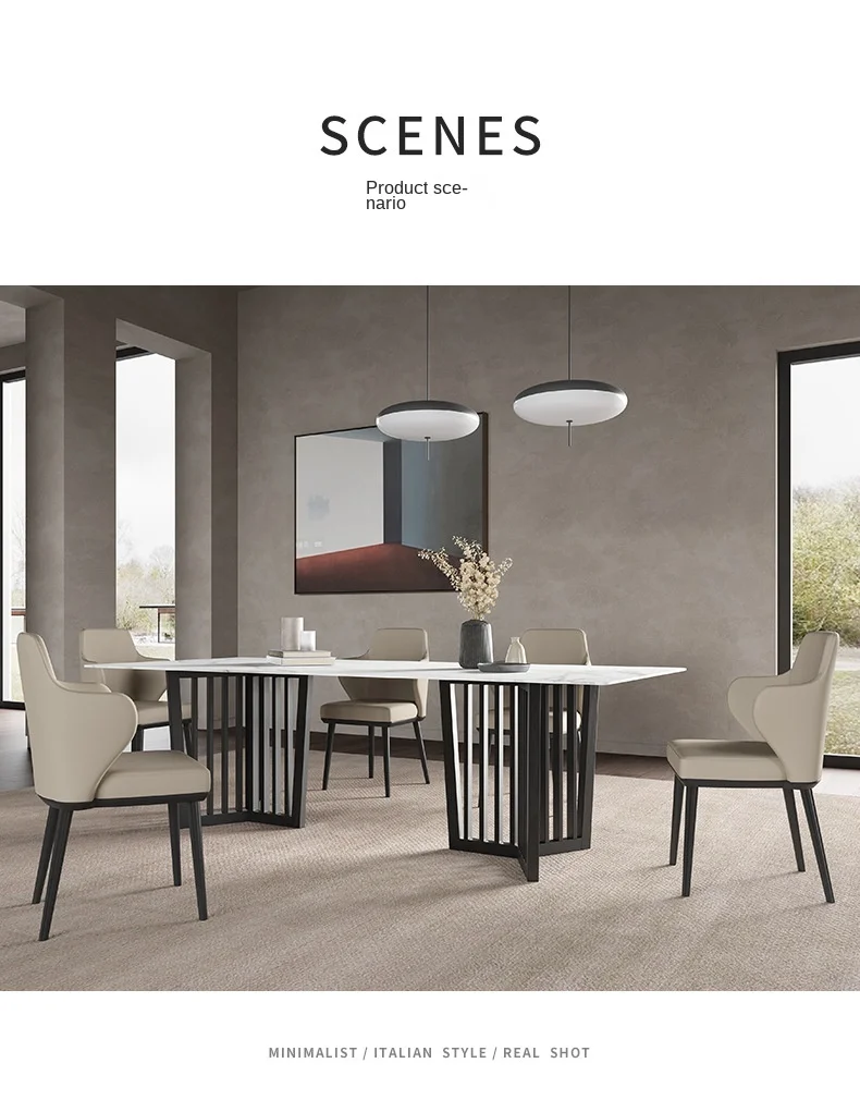 | طاولة طعام رخام بتصميم عصري