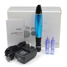 Дерма электрическая Ручка микро иглы штамп Дерма Ручка Авто Дерма инструменты Ручка бровей Eyeline с 2 шт 12pin иглы