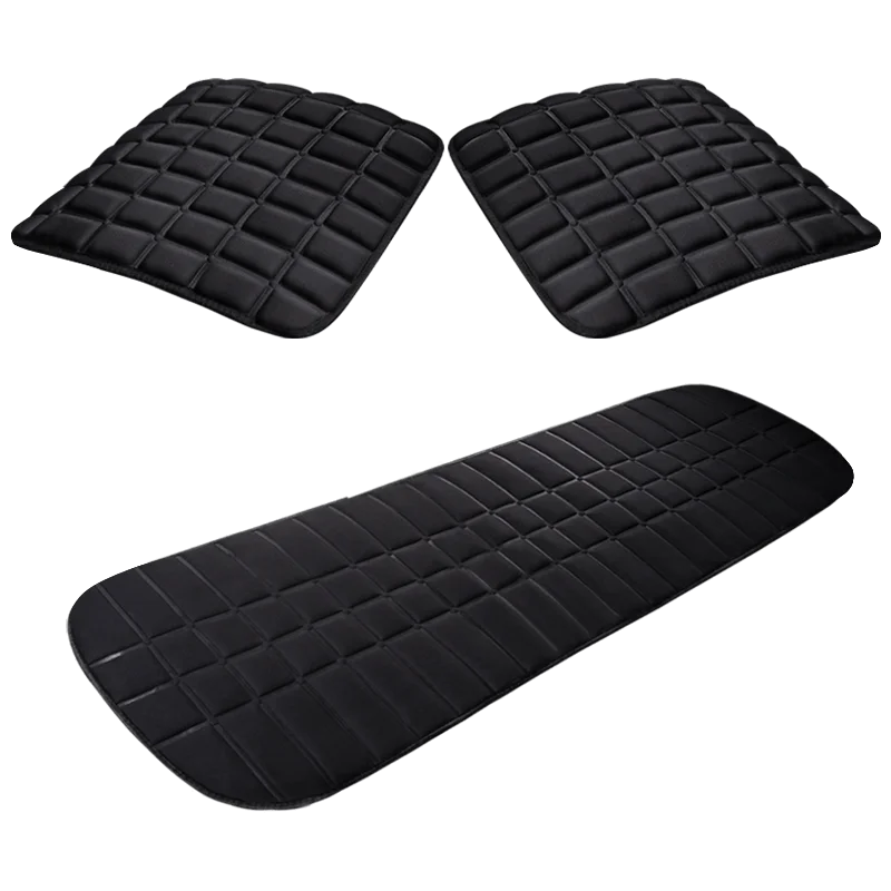 

Car seat cushion new simple belt-free square foot pad car seat three-piece four season seat car accessories