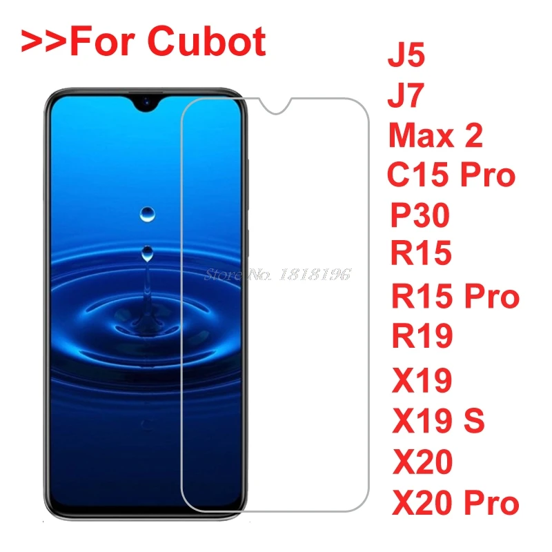 2 шт. Защита экрана для Cubot Quest C15 J5 J7 R15 P30 P40 X19S X20 Pro Max KingKong CS Мини Закаленное стекло