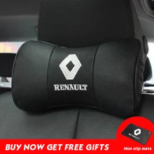 Автомобильная подушка для шеи сиденье из натуральной кожи подушка для головы подушка для Renault BMW Toyota Nissan Volkswagen Mazda hyundai Honda Kia