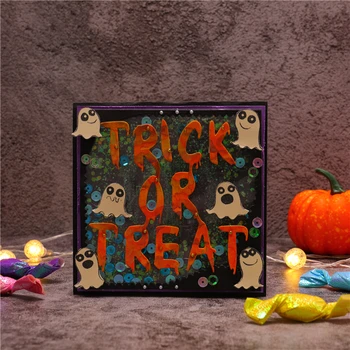 

YaMinSanNiO Trick or Trea Letter Metal Cutting Dies Craft Stencil Punching Templates Scrapbooking Halloween Embossing Mold