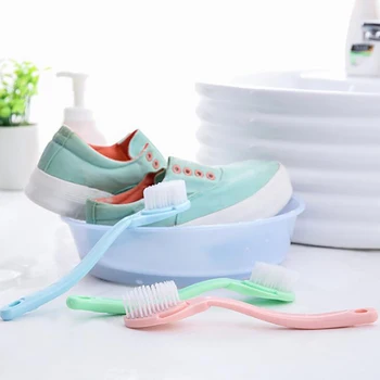 

Can Be Hanging Shoes Brush Soft Hair Clean Brush Plastic Laundry Small Brush Long Handle Wash Shoes Brush Cleaning Tools
