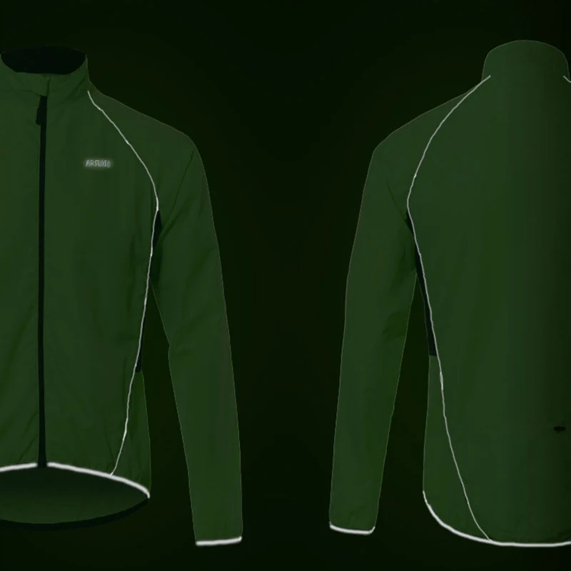 ARSUXEO Men's Outdoor Cycling Jacket cycling jacket cycling clothes Sports Waterproof Quick Dry Windbreaker Running Sun Protection Bicycle Skin Clothing