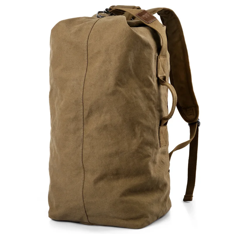 Large Capacity Rucksack Men Travel Bag Mountaineering Backpack Male Luggage Canvas Bucket Shoulder Bags For Boys Backpack XA202K