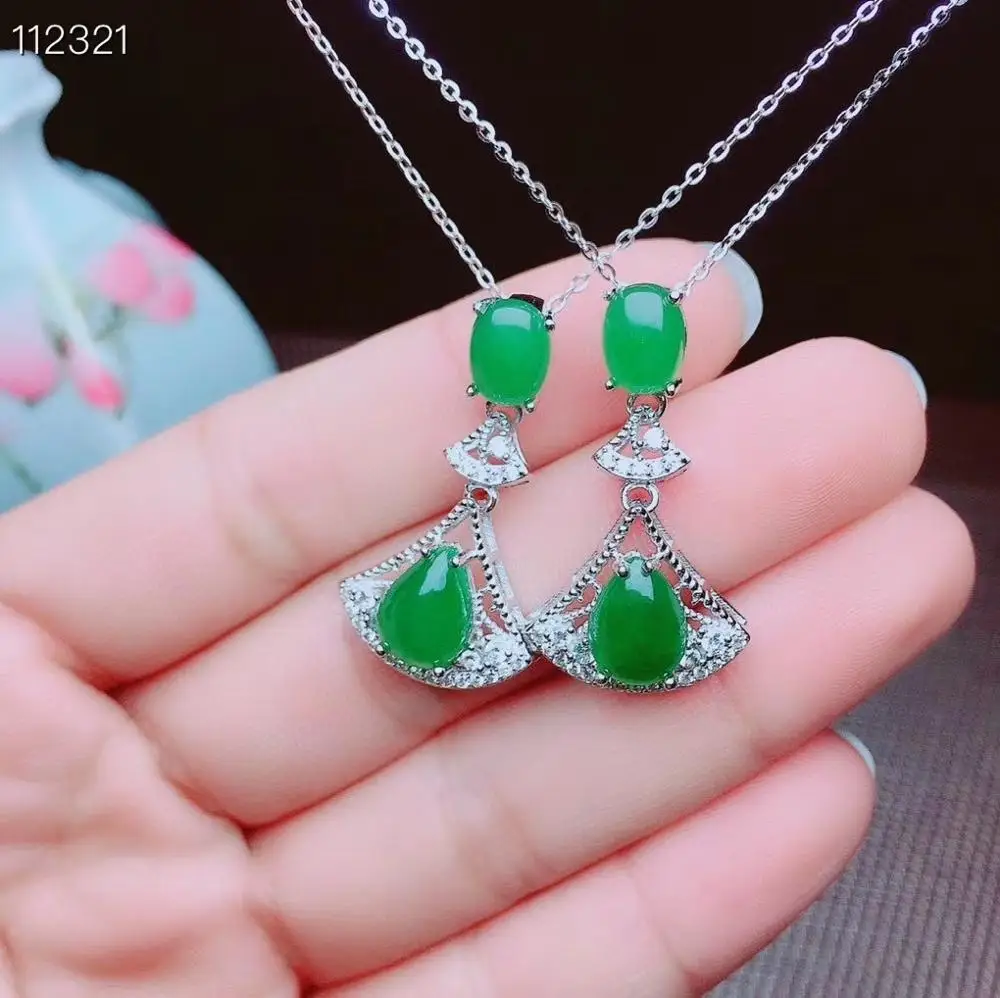 

KJJEAXCMY 925 Sterling Silver Natural Hotan Jasper Girl Pendant + Necklace Droplet Support Secondary Detection