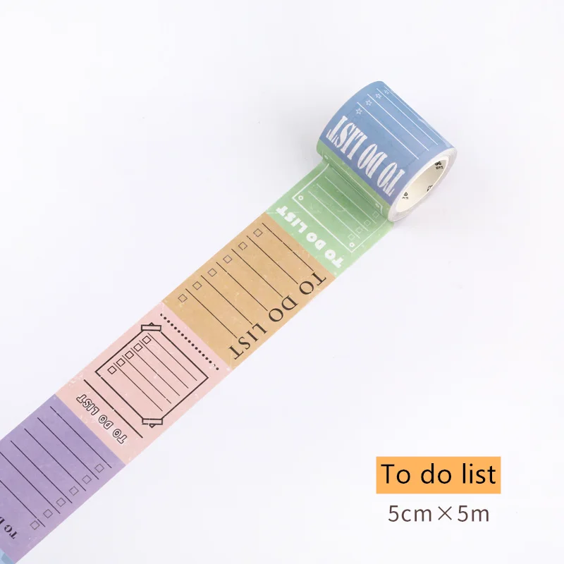 To do list Винтажный планировщик васи лента Weely ежедневно ежемесячно, чтобы сделать список дорожный ярлык планируемый Примечание цветные маскирующие ленты стикеры канцелярские принадлежности A6736 - Цвет: To do list