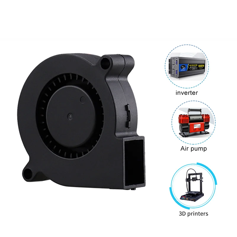5015 12V 24V Cooling Turbo Fan Brushless Extruder DC Cooler Blower 50x50x15mm Black Plastic For Reprap 3D Printer | Компьютеры и офис