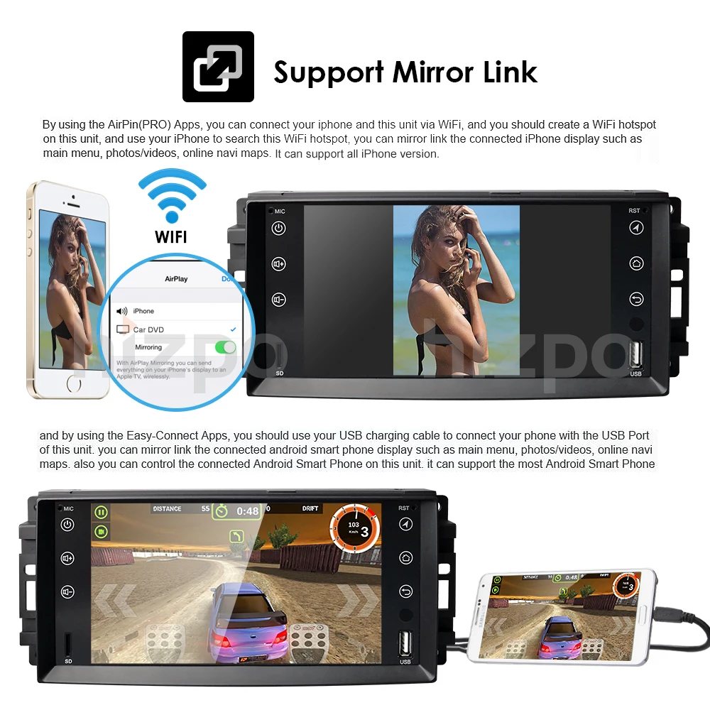 Clearance Car Monitor Android 9.0 GPS Player For Wrangler Compass Grand Cherokee Jeep Patriot Liberty Dodge Caliber Journey Chrysler DVBT 8