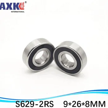 

Bearings Free Shipping SUS440C Environmental Corrosion Resistant Stainless Steel 10pcs (rubber Seal Cover) S629-2RS 9*26*8 Mm *