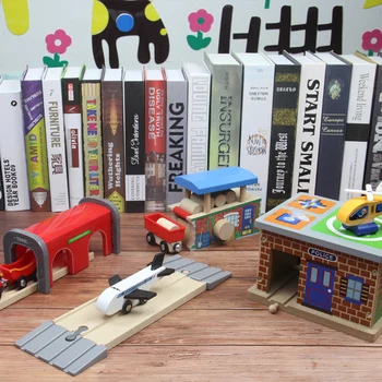

For magnetic railcar Wooden Scene Track Accessories Cave Viaduct Parking apron Compatible Brand Wood Track