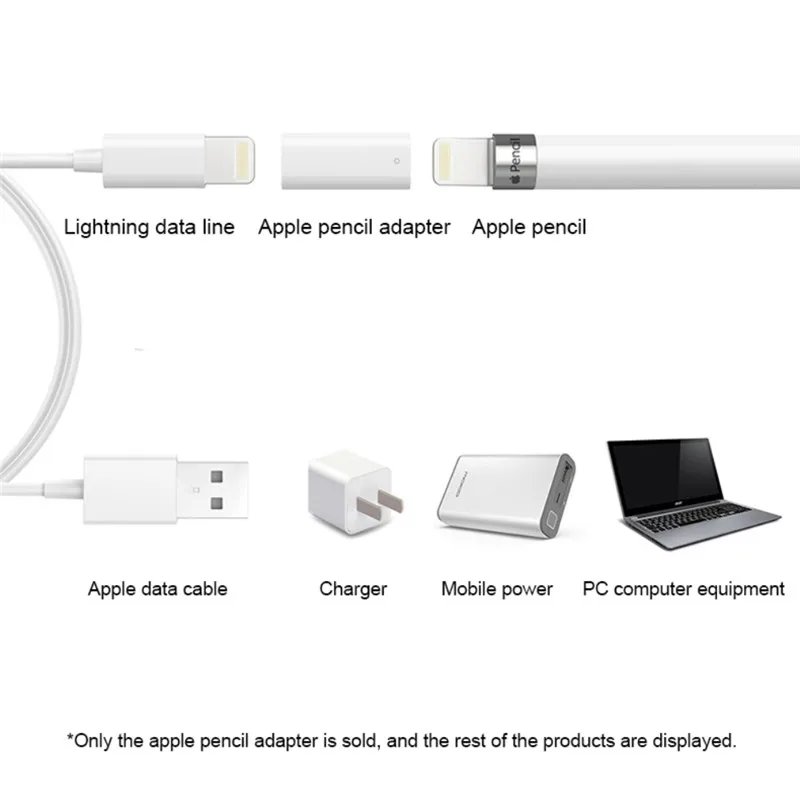 Карандаш зарядный адаптер для Apple карандаш конвертер зарядное устройство мини разъем для планшета ручка легкая Зарядка Зарядное устройство аксессуары для планшетов
