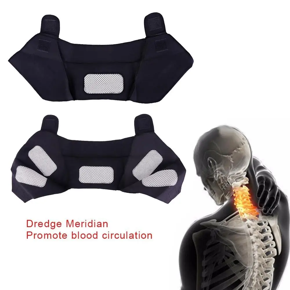 Unisex Heat Therapy Pad Belt Shoulder Protector Support Body Muscle Pain Relief Accessory