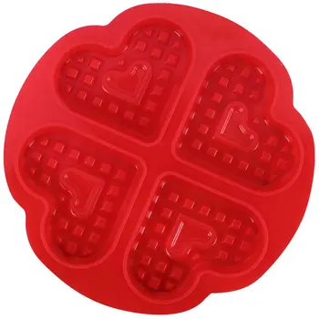 

DIY High-temperature Baking Heart Shape Silicone Waffle Mold Cake Mould Non-stick Kitchen Bakeware Cooking Tool