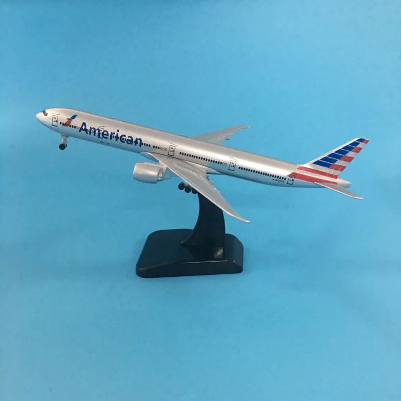 20CM American B777 JASON TUTU модель самолета Модель аэроплана самолет литая под давлением Металл 1:300 Emirates 20 см самолеты Турция Boeing 777 Airbus A350 - Цвет: 20CM American B777