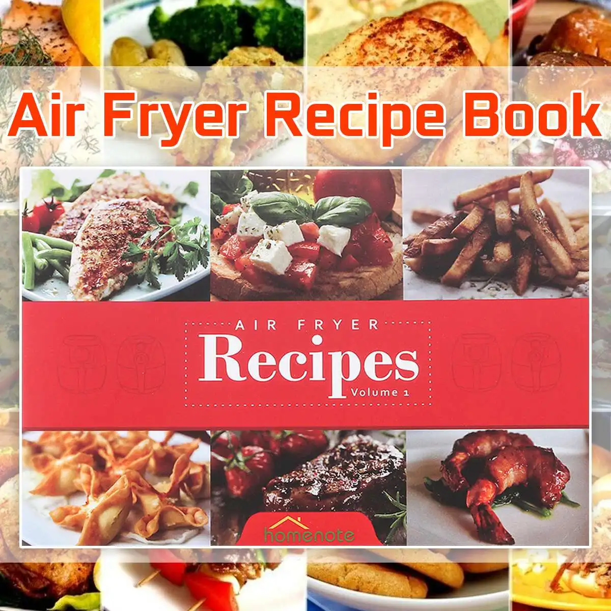 

Air Fryer Recipe Book : Color printing 15 Delicious Meals Air Fryer Cookbook Recipe Book English Language Cookbook