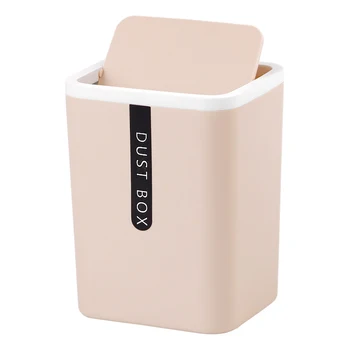 

Desktop Trash Can Poubelle De Cuisine Small Mini Garbage Can Plastic Dustbin With Shake Cover For Home Office
