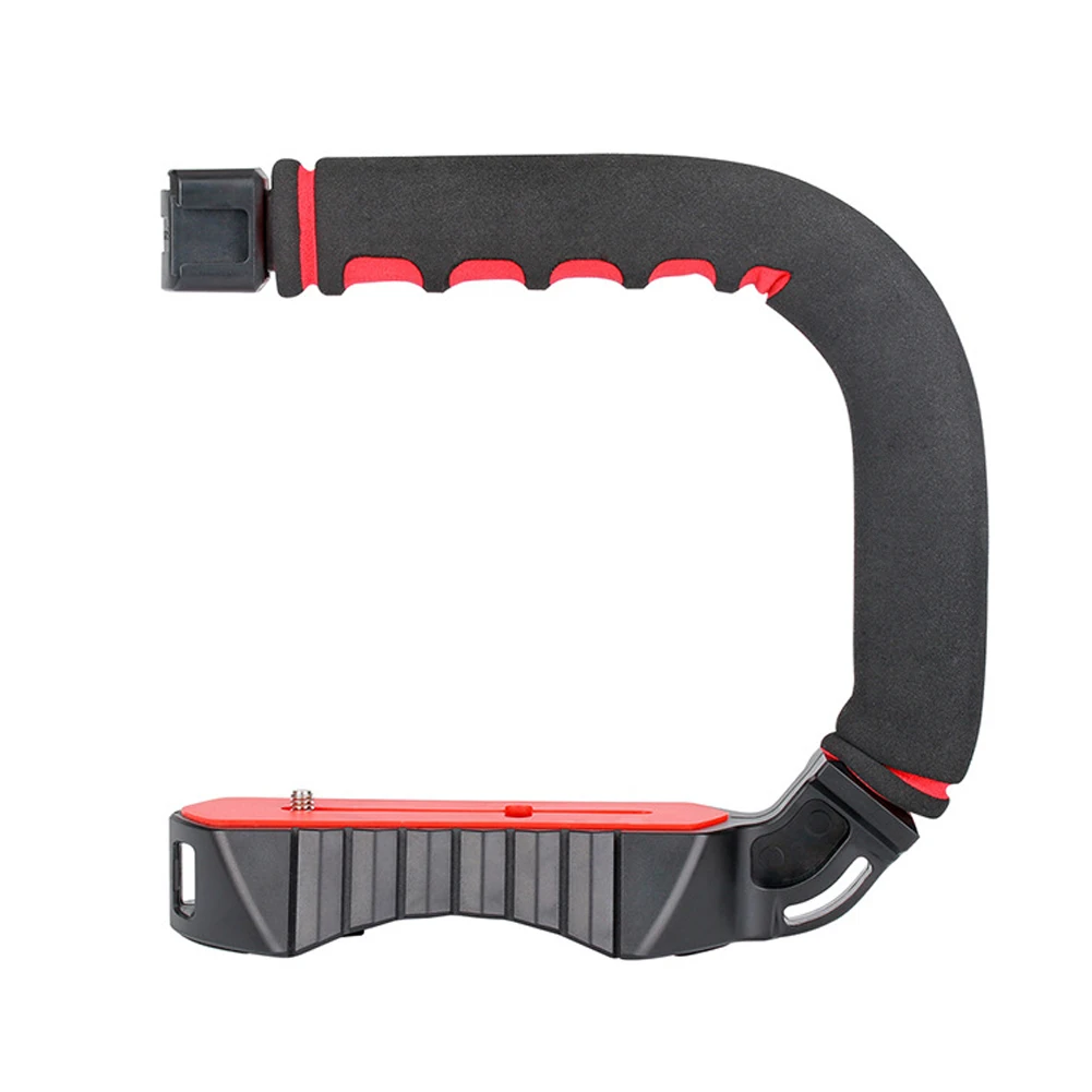 Handheld Bracket Rig Video Camera Accessories Triple Shoe Mount Smartphone Mini Cold U Shape DV Stabilizer Action Grip | Электроника