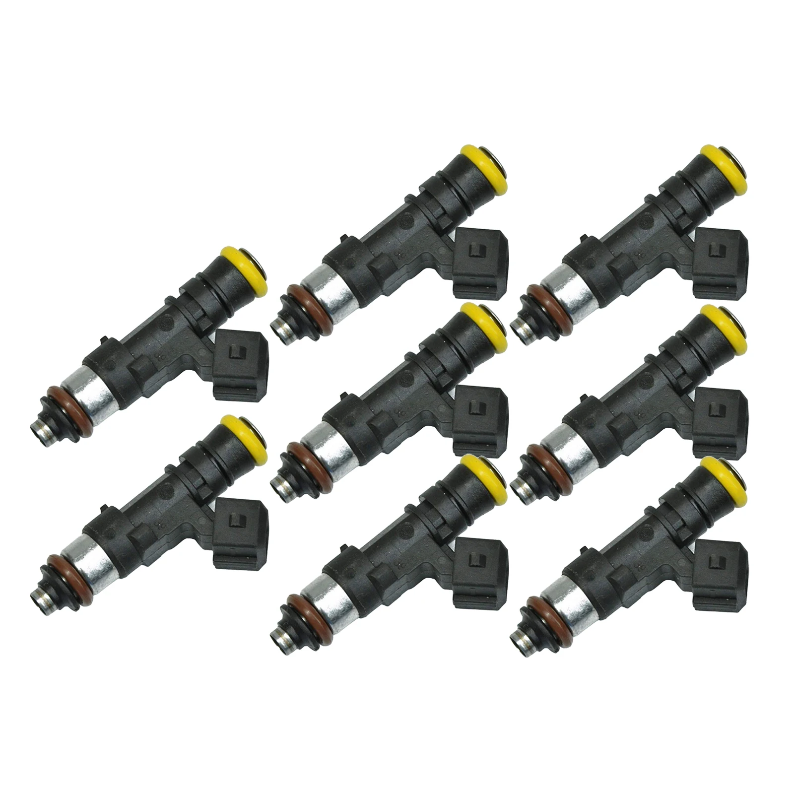 8Packs High Impedance Fuel Injectors EV1 Connector 210lb 2200cc 0280158829 for Honda Audi Material: Metal &amp composite plastic |