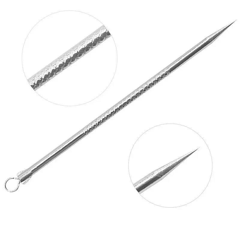 1pc sliver 4 шт Blackhead прибор для удаления прыщей акне, прыщей, Belmish экстрактор вакуумный ExtrusionAcne палка против черных точек инструменты с двумя лезвиями - Цвет: 1pc sliver