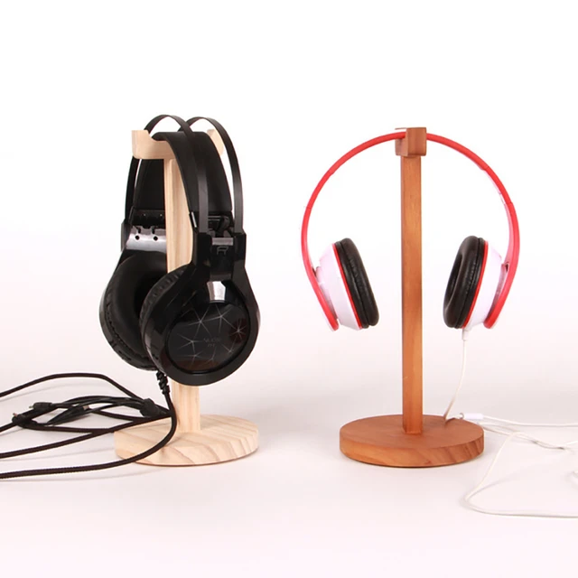 Classic Wooden Headphone Holder Nature Walnut Headset Stand Earphone Hanger  Headset Display For All Headphone Size Dropshipping - AliExpress