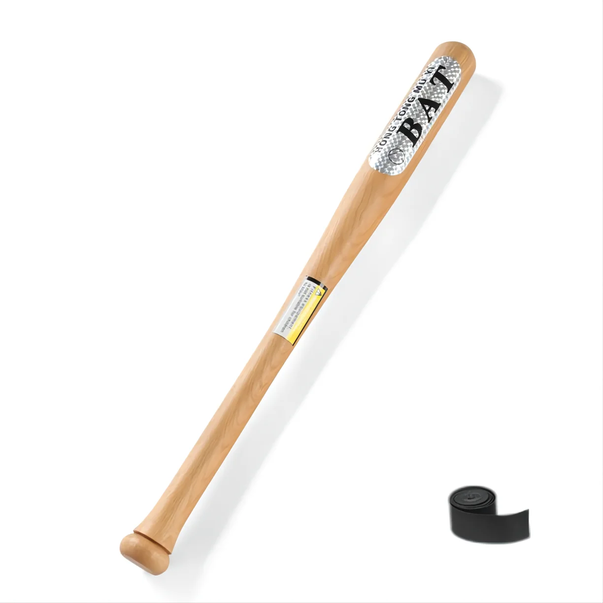 Baseball Bat 54cm Natural Solid Wooden Baseball Bat Hard Wood Softball Bat Car Home Outdoor Sports Self-Defense Professional