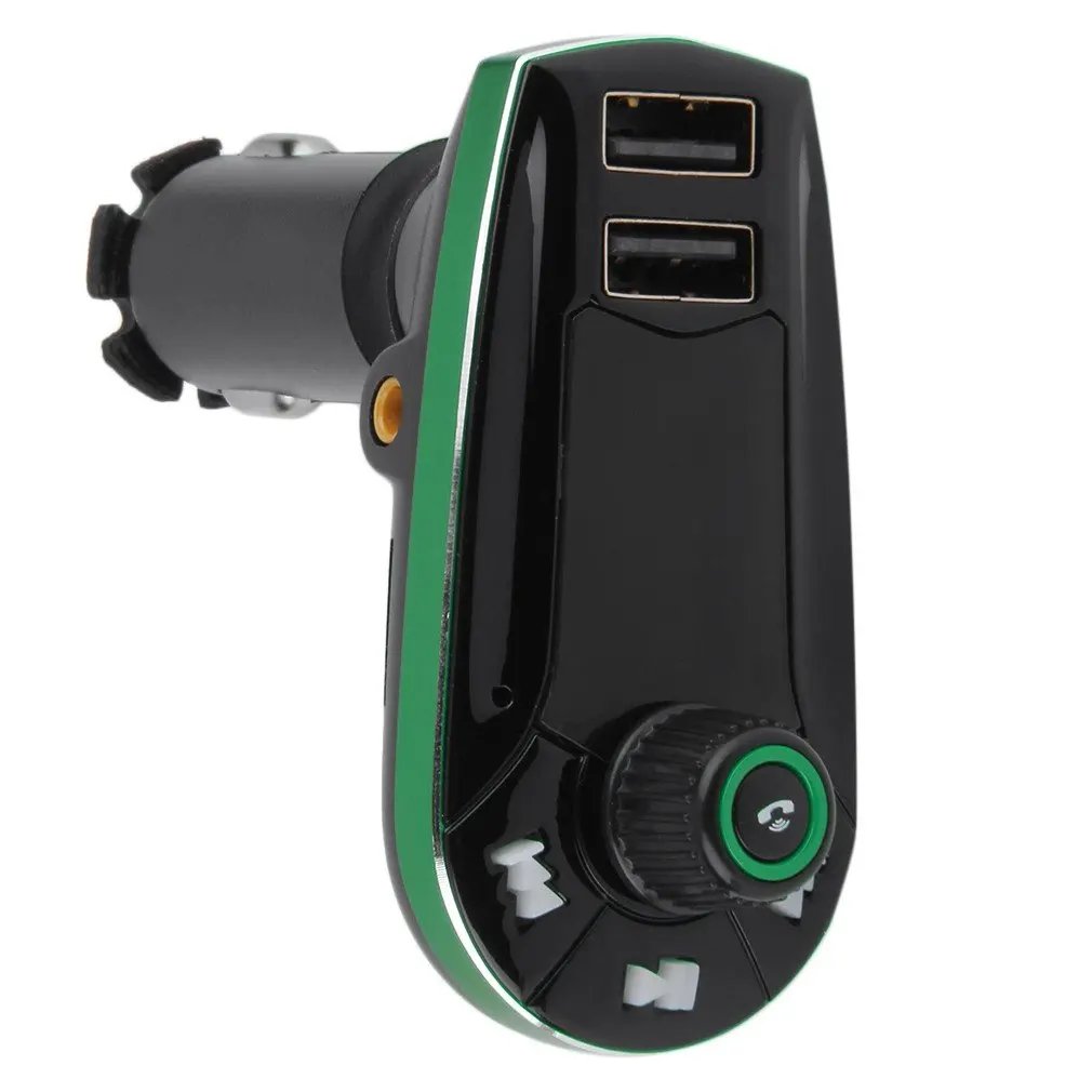 Портативный fm-передатчик Bluetooth модуляторы FM автомобильный аудио MP3 плеер USB выход беспроводной автомобильный комплект зарядное устройство синий Высокое качество