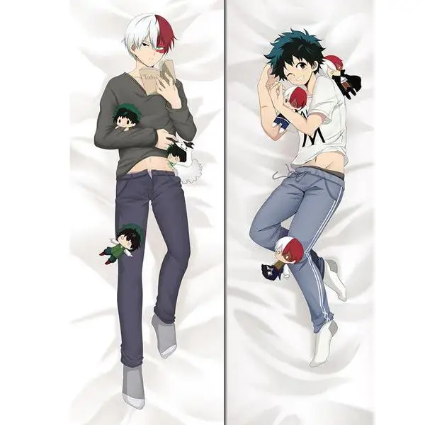 Косплей японский BL мужской Аниме Todoroki& Midoriya BNHA Throw Otaku Dakimakura подарки постельные принадлежности длинная подушка для объятий чехол 150x50 см