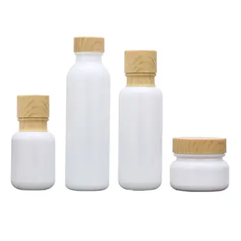 

60g Cream 50/120/150ml Glass Essence Lotion Bottle DIY Empty Cosmetic Container Liquid Foundation Dispenser for Travel