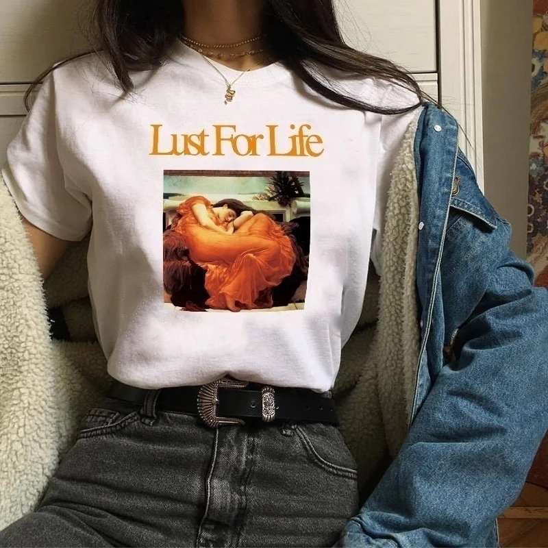 Футболка Kuakuayu HJN Lust for Life Musicl футболки для идола унисекс Лана Дель Рей Норман Роквелл альбом Обложка футболка Летняя мода
