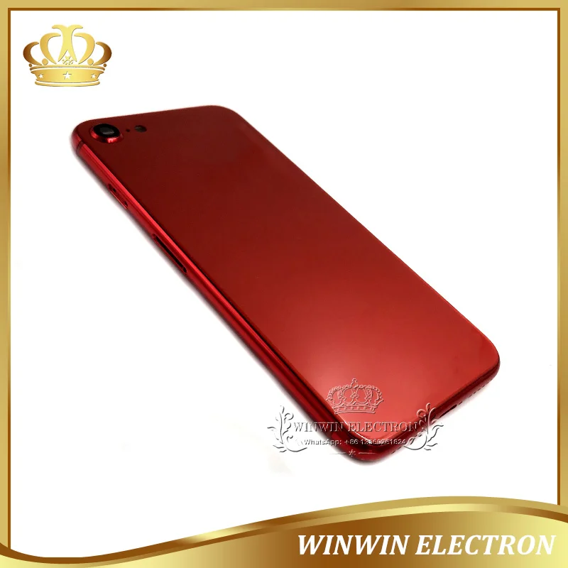 1 шт. гарантия качества, аккумулятор для шасси двери для iphone 7 до 8 задняя крышка промежуточный корпус с кнопками лотка для карт