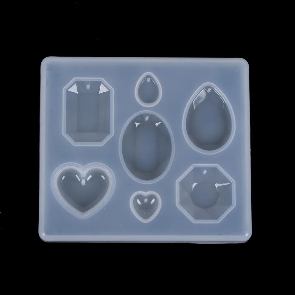 New UV Resin Jewelry Liquid Silicone Mold Diamond Shape Planet Molds For DIY Necklace Pendant Charms Making Jewelry