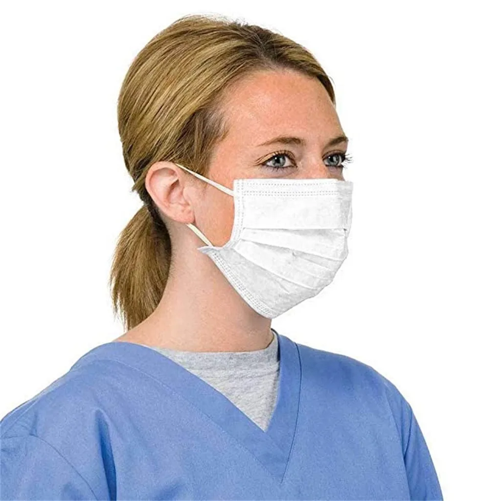 

Men Women Adult Anti Dust Mask PM2.5 Disposable Mask Breathable Mouth Cover Activated Carbon Unisex Protection Mask #C