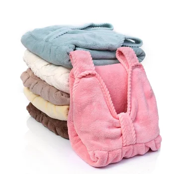 

Adult female buckle can wear bath towel, beach towel, absorbent coral velvet 5 Bath skirt