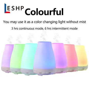 

Aromatherapy Essential Oil Diffuser Portable Ultrasonic Diffusers with Color LED Lights Changing and Waterless Auto Shut-off