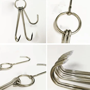 

Hanger Hooks Stainless Steel Heavy Restaurant Kitchen Kit 5Pcs Hooks Duck