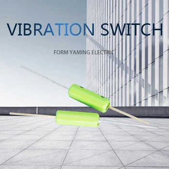 

100pcs Green SW-200D Shock Ball Angle Tilt Electrical Vibration Switch Sensor 2 Pins