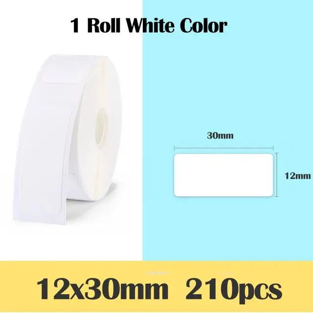 Niimbot D11 Printing Label Supermarket Waterproof Anti Oil Tear Resistant Price Label Pure Color Scratch Resistant Label Paper transparent filament 3D Printing Materials