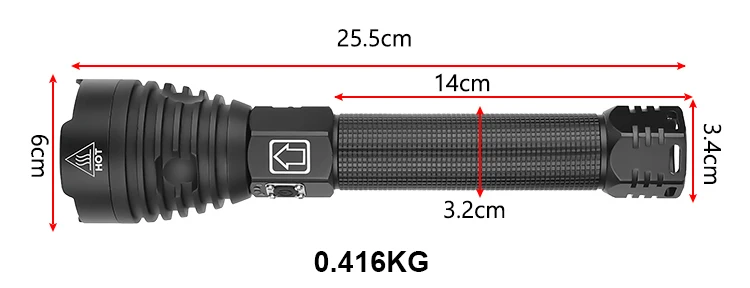 rechargeable led torch 2021 Newest XHP90.3 Powerful Led Flashlight 18650 Torch Light Xhp90 Rechargeable Tactical Flashlight Cree XHP50 Zoom Work Lamp police torch