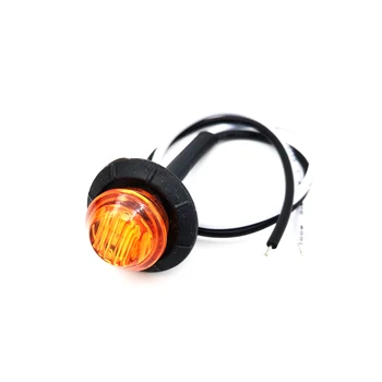 

3/4 inch 12V Yellow Car Truck Trailer Light Waterproof Stop Signal Rear Tail Light Led Lamp
