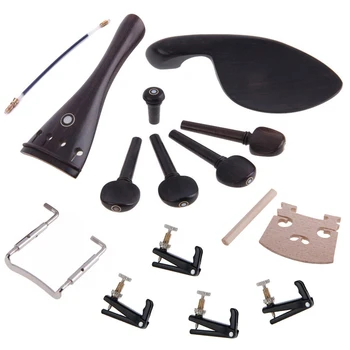 

Pegs Accessories Musical Tailpiece Instruments Tuner Ebony Maple Chinrest Professional Violin Parts Set Endpin Bridge Tail Gut