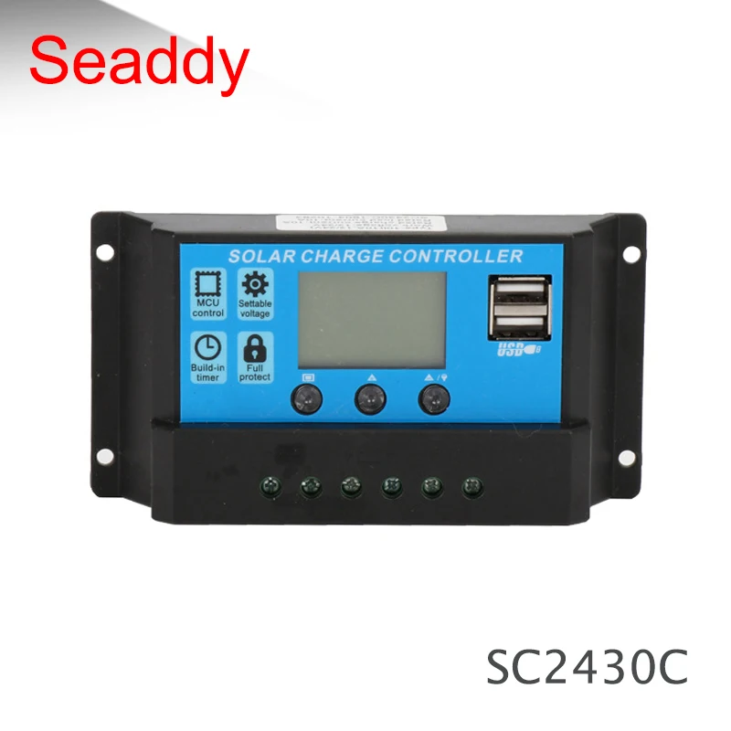 Высокое качество контроллер заряда для светодиодный дисплей 5A 10A 15A 20A 12 В/24 В контроллер SC2420
