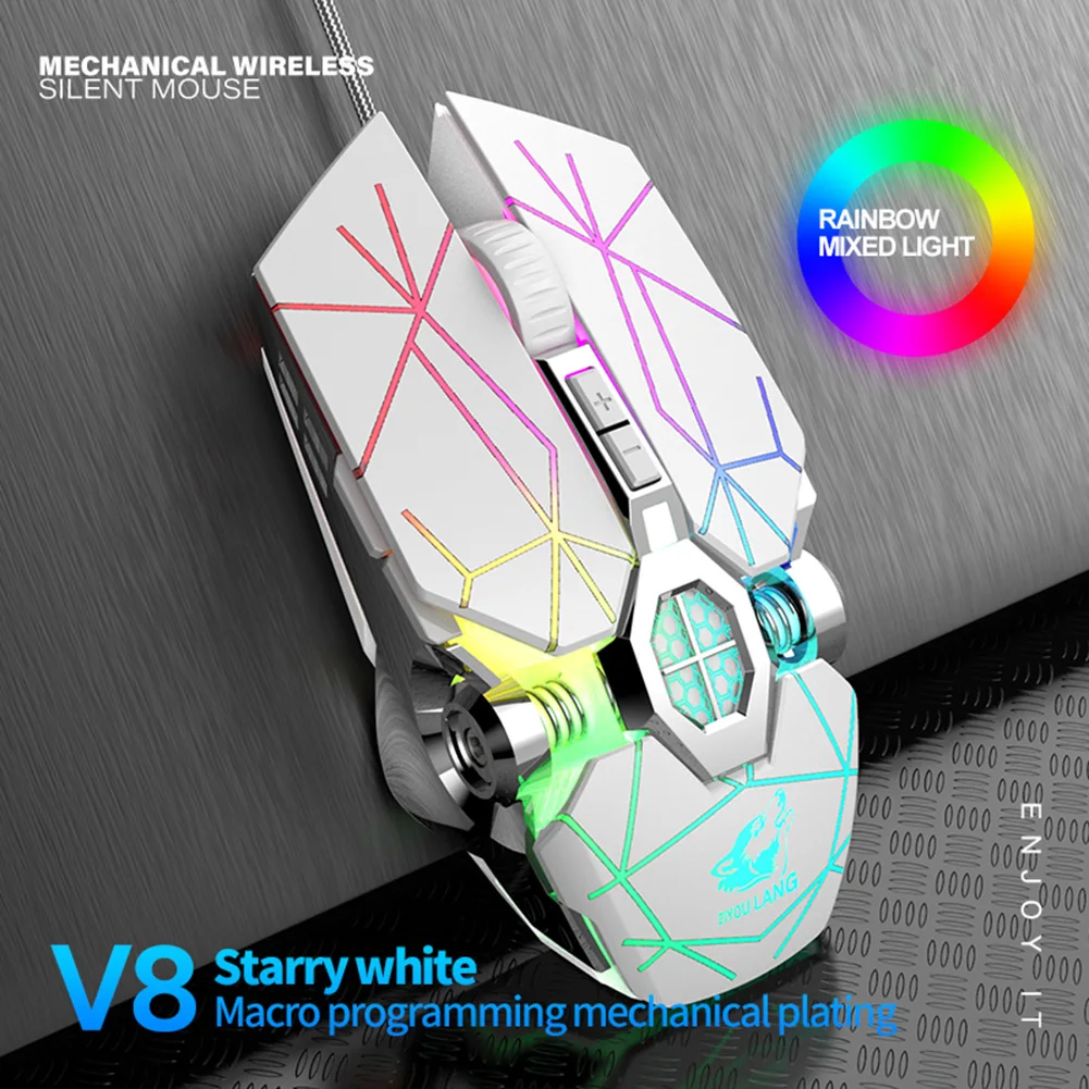 USB мышь компьютерная V8 проводная макро разрешение 3200DPI|Мыши| |