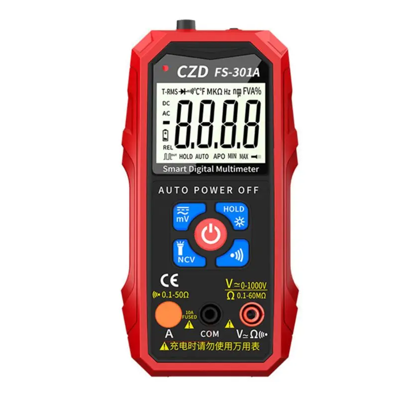 

Digital Smart Multimeter Auto Ranging DC/AC Current and Voltage Measurement Meter Back Light Large Screen Meter