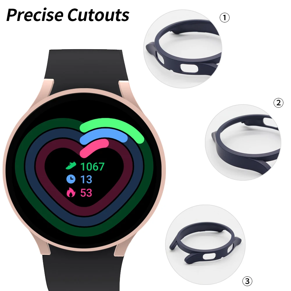 Premium Hard Protective Bumper for Smartwatch - Durable, Case Cover for Various Sizes