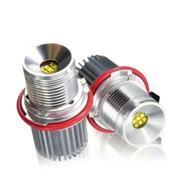 

Waterproof Angel Eye Lights 2Pcs Cool White 9V-18V DC 6500K-7000K For BMW E39 E53 E60 E61