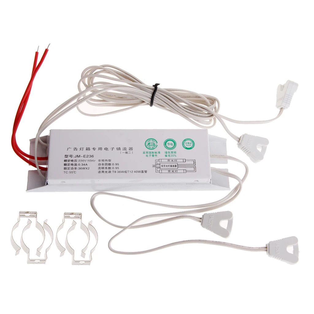 

Electronic Ballast for Fluorescent Lamps Bulb 18-36W AC220V For Headlight Of T8 Drop Ship Support