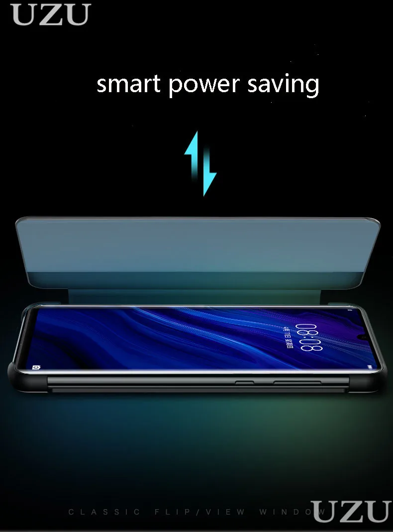 Умный флип-чехол из натуральной кожи с окошком для huawei mate 10 20 30 P20 P30 Pro, мягкий матовый Роскошный чехол для huawei mate 10 20 30 Pro